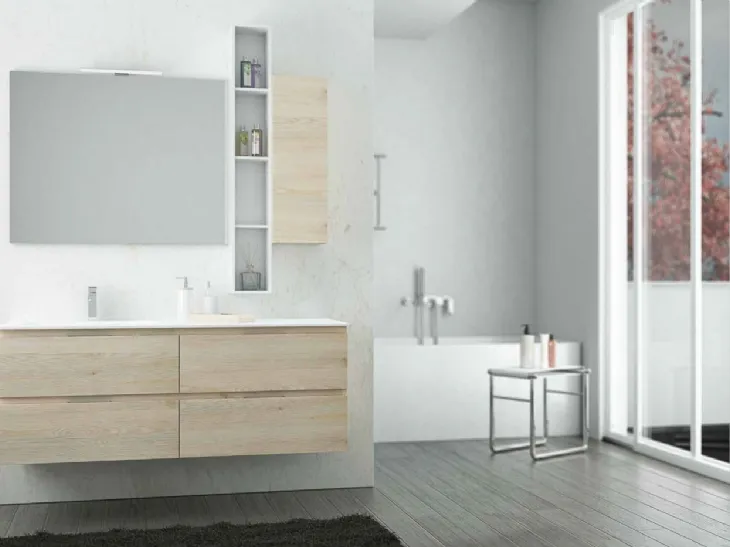 Mobile da bagno sospeso Newsmart NS28 di Arteba