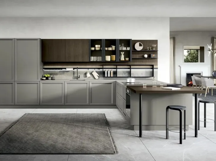 Cucina Classica con penisola Bellaria 02 di Forma Cucine