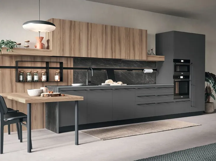 Cucina Moderna con penisola Colibrì 05 di Forma Cucine