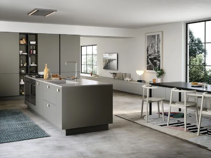 Cucina Moderna con isola Trend Maniglia Home 03 di Forma Cucine